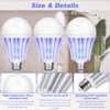 Qualirey Bug Zapper Light Bulb Bulk 2 in 1 Electronic