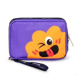 Stbernard Small First Aid Kit for Kids and Adults, Medical Kit with Digital Thermometer for Home, Travel, Hiking, Backpack, 6.3x4.33x1.97in, Purple