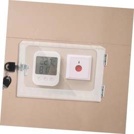 Operitacx Thermostat Lock Box Durable Transparent Wall Protector for Thermostat Display Compatible with Models for Indoor Use Easy Visibility and Access