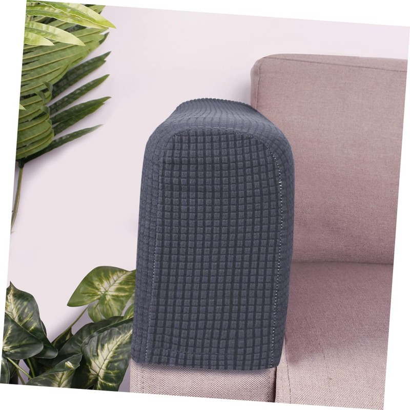 GRIRIW 2pcs Removable Washable Sofa Armrest Covers Couch Arm Protectors