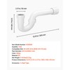VEVOR P-Trap, 1-1/2 Inch P Trap Sink Drain Pipe Kit