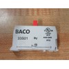 BACO CONTROLS 33S01 Contact Block, 3 AMPS, 240 VAC, 6