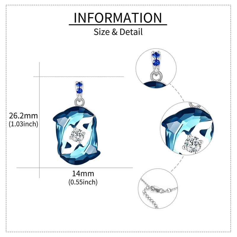 YAFEINI Dolphin Necklace 925 Sterling Silver Dolphin Pendant Necklace with