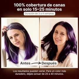 Herbishh - Champú colorante para cabello gris, champú con tinte natural para el cabello, colorea el cabello en minutos, dura hasta de 3 a 4 semanas, 5
