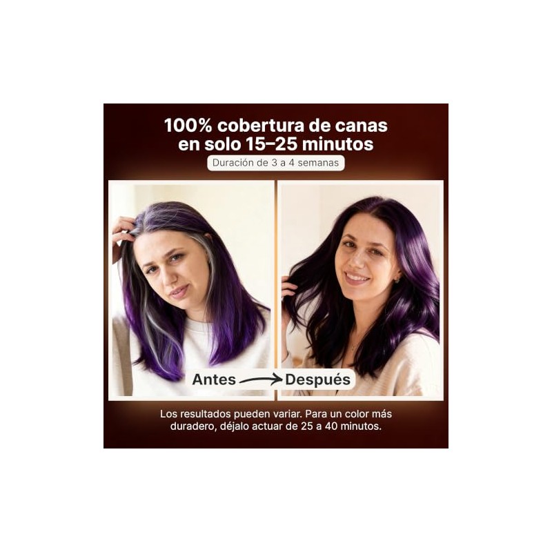Herbishh - Champú colorante para cabello gris, champú con tinte