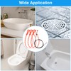 uxcell 3pcs 20 Inch Drain Hair Clog Remover Tool PP