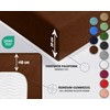 Sesto Senso Fitted Sheet 90 x 200 cm Brown for