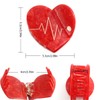 Red Heart Claw Clips,Small Heart Shape Hair Clips Heart Hair