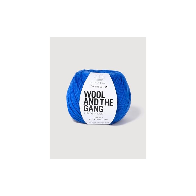 Wool and the Gang The One Cotton, Azure Blue, 100