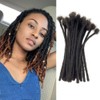 MIUULAAR Extensiones De Rastas De 30 Cm Y 10 Mechones,