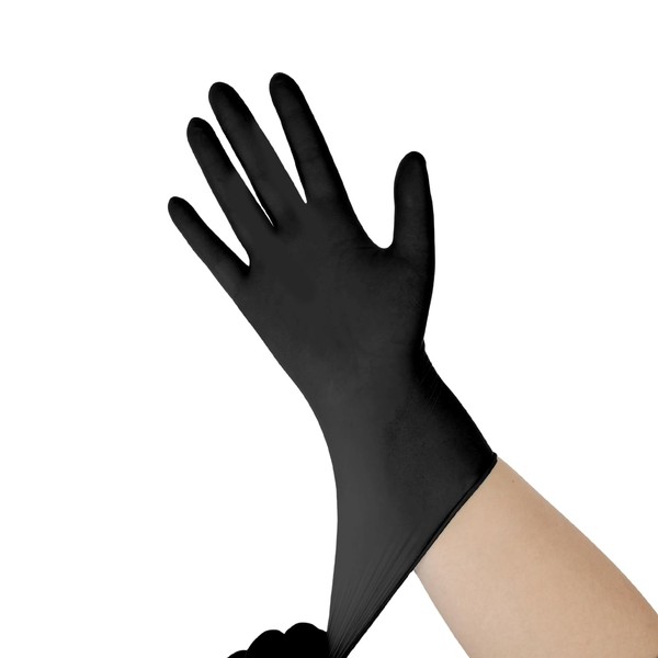 Amarynth Nitrile Gloves Disposable 100-Count XL, Latex Powder Free, Textured