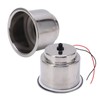 2PCS Luminous Cup Holder 304 Stainless Steel 8 LEDs Draining