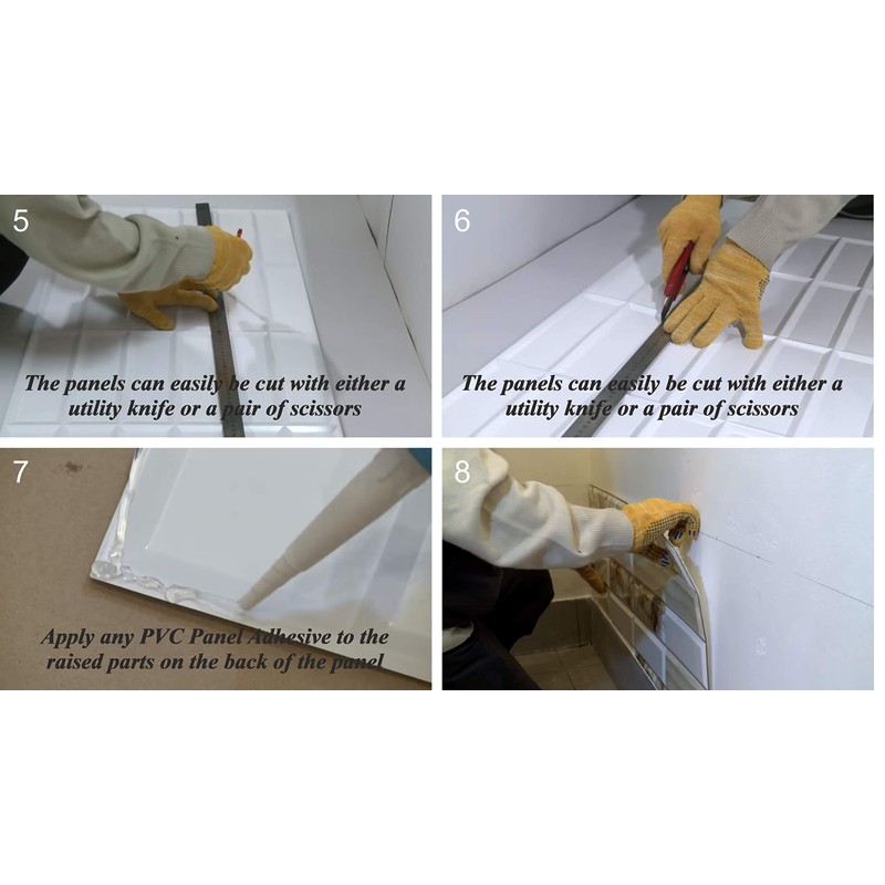 Dundee Deco Black Faux Bricks PVC 3D Wall Panel, 3.2