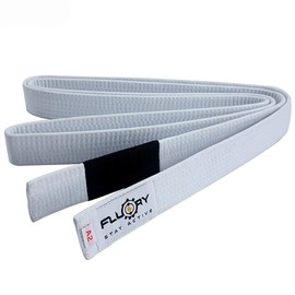 FLUORY BJJ Belt, Brazilian Jiu Jitsu Belts with Color White, Purple, Blue, Brown, Black for Size A0, A1, A2, A3, A4.