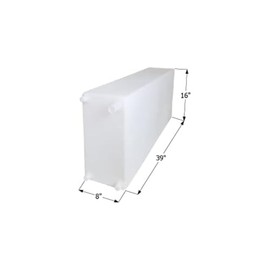 ICON 12724 Fresh Water Tank, WT2460, 39x16x8, 20 Gal., w/ 1/2" Fittings