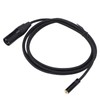 3.5mm Female to 3 Pin XLR Male Cable 24K Gold