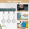 6 Pcs Round Mirror Keychain Compact Mirror Double Sided Folding