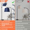 Nintiue 【Upgraded】 Dimmable Floor Lamp, 1000 Lumens LED Edison Bulb