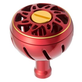Daiwa SLP Works Handle Knob, SLPW Aluminum Round Knob, Electric and Bi-Axle Reel, Size L, Red Reel