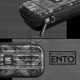 TARGET Darts Ento Takoma Wallet - Exo Volar & Buzz Dart Storage Case | Dart Wallet Dart Carrying Case Holds 3 Fully Assembled Darts & Dart Accessories Protective EVA Dart Holder, gray, Volar