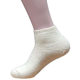 Luxury 70% Wool / 30% Silk Bedsock (2. UK 5-6 / EU 38-39, 1. Undyed)