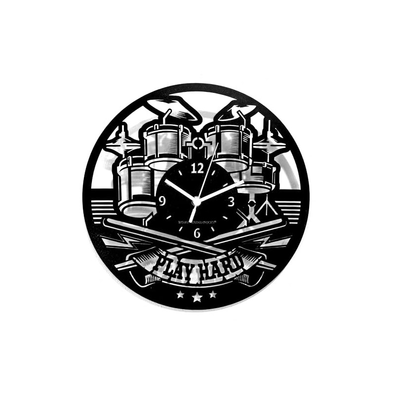 Instant Karma Clocks Wall Clock Music Group Drums Drummer Rock