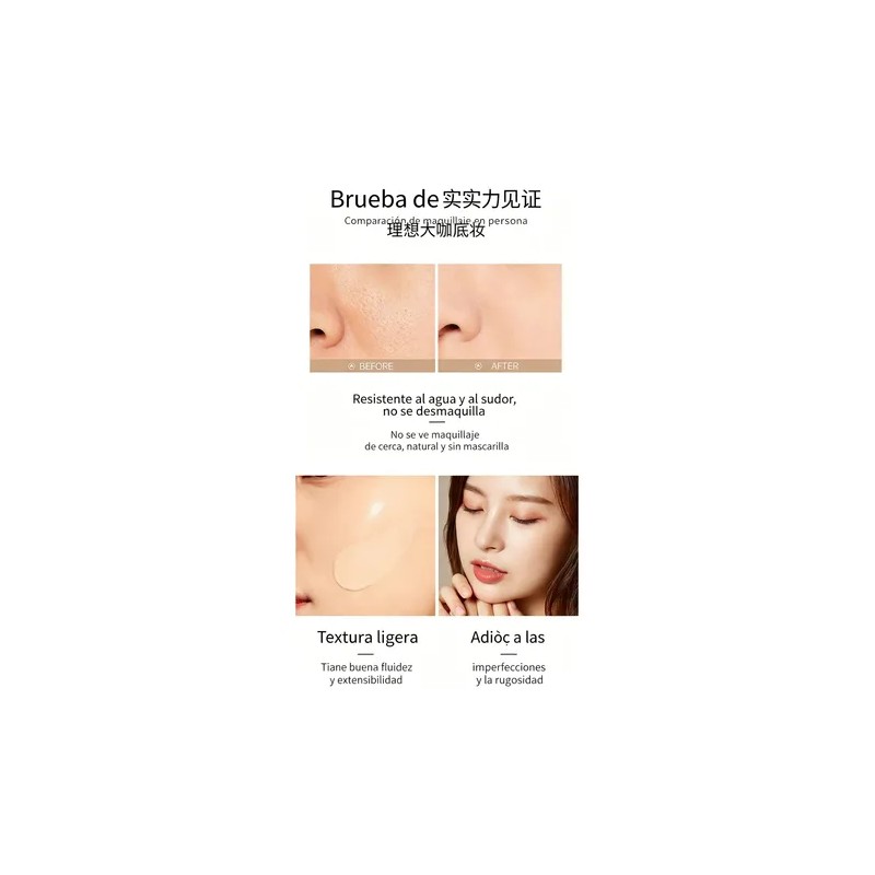 Lameila Base De Maquillaje: Impermeable, Sin Transferencia