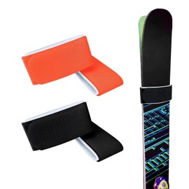 4Pcs Ski Straps, Skis and Pole Carrier Fasteners Adjustable Ski Wraps Ties for Carrying Ski Gear Winter Avoid The Struggle and Effortlessly (4 PCS)