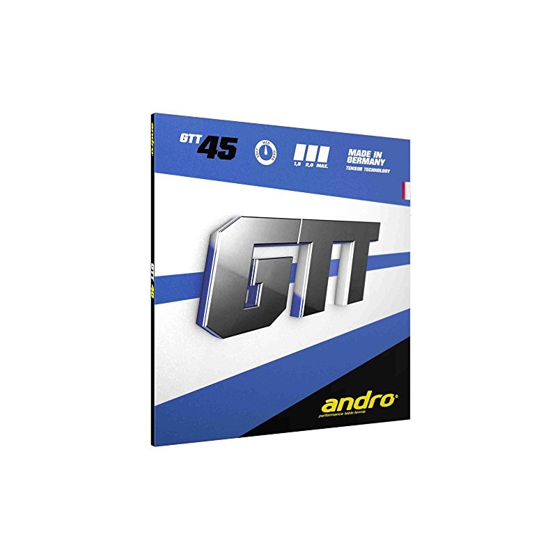 Andro Rubber GTT 45, options 1,8 mm, black