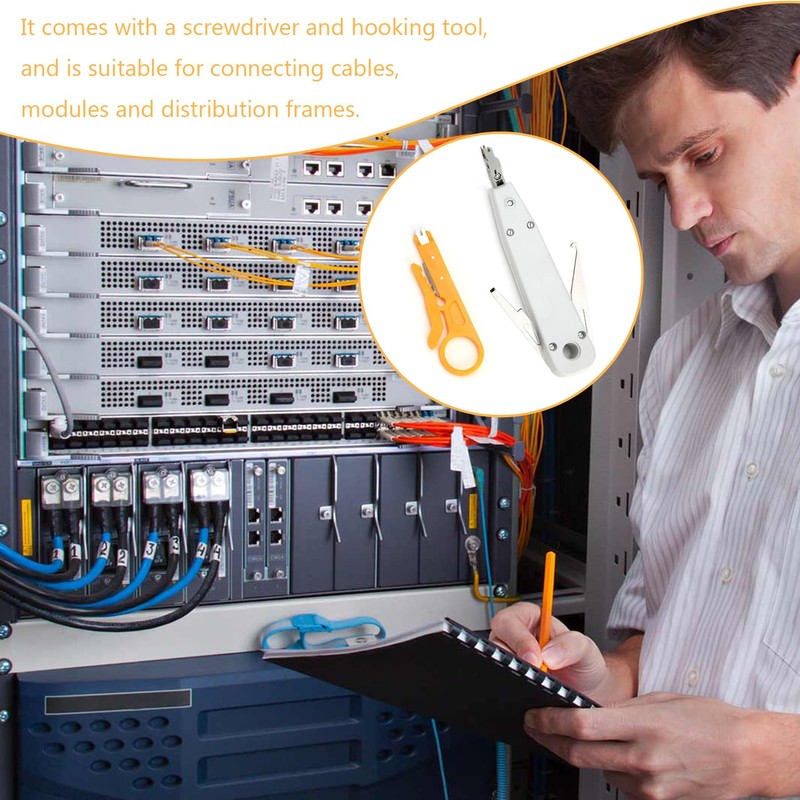 1pcs Professional Ethernet Punchdown Tool,Down Tool, Cable Impact Terminal Insertion