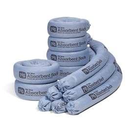 New Pig Blue Oil Absorbent Sock - 12 per Package - 3" x 48" - Absorbs up to 95 oz per Sock - PIG238