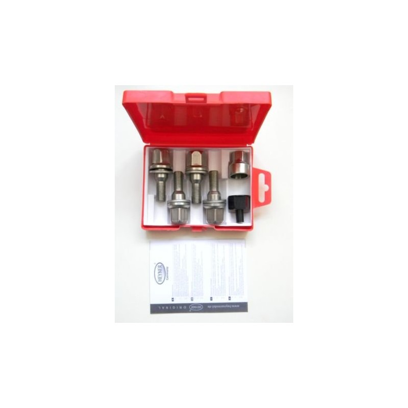 Heyner Locking Wheel Nuts M12x1.25 Fits Peugeot 407 Models Set