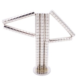 Brudazon 45 Mini Disc Magnets 6 x 4 mm N52 Strongest Level - Neodymium Magnets Ultra Strong Power Magnet for Model Making, Photo, Whiteboard, Pin Board, Fridge, Crafts, Magnetic Disc Extra Strong