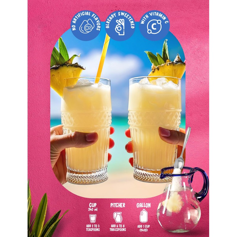 Klass Aguas Frescas |Pina Colada Drink Mix| Flavor From Natural