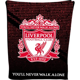 Todd Linens Football Crest Fleece Blanket Soft Warm Sofa Travel Mesh Blanket Gift for Men Kids Teens 100x150cm