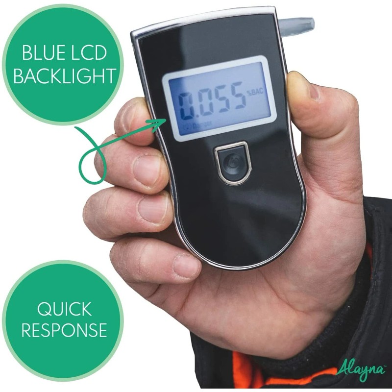 Alayna Portable Breath Alcohol Tester for Personal and Professional Use