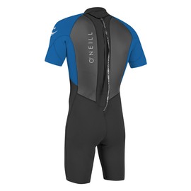 O'NEILL Reactor-2 2mm Back Zip Short Sleeve Spring Black/Ocean LS (5'7.5"-5'9.5", 160-180 lbs)