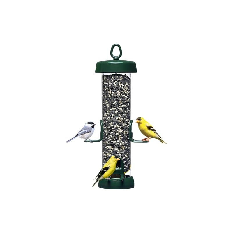 Brome Tube Solution 150 Wild Bird Feeder w/4 Seed Ports,
