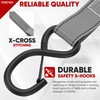 FORTEM Ratchet Straps, 2300lb Break Strength, 4 Pack 15ft x