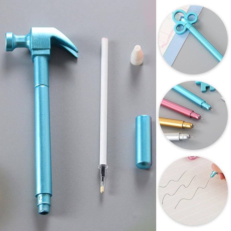 TYGFRT 22Pcs Ballpoint Pens, Key Shaped Gel Pens, Color Ink