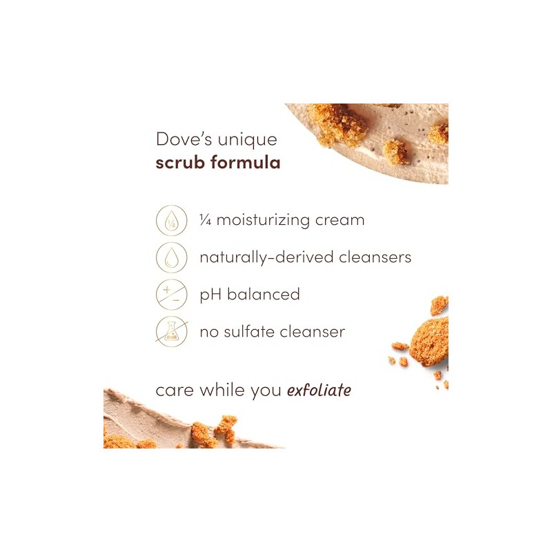 Dove Brown Sugar and Coconut Butter Body Scrub Exfoliates and