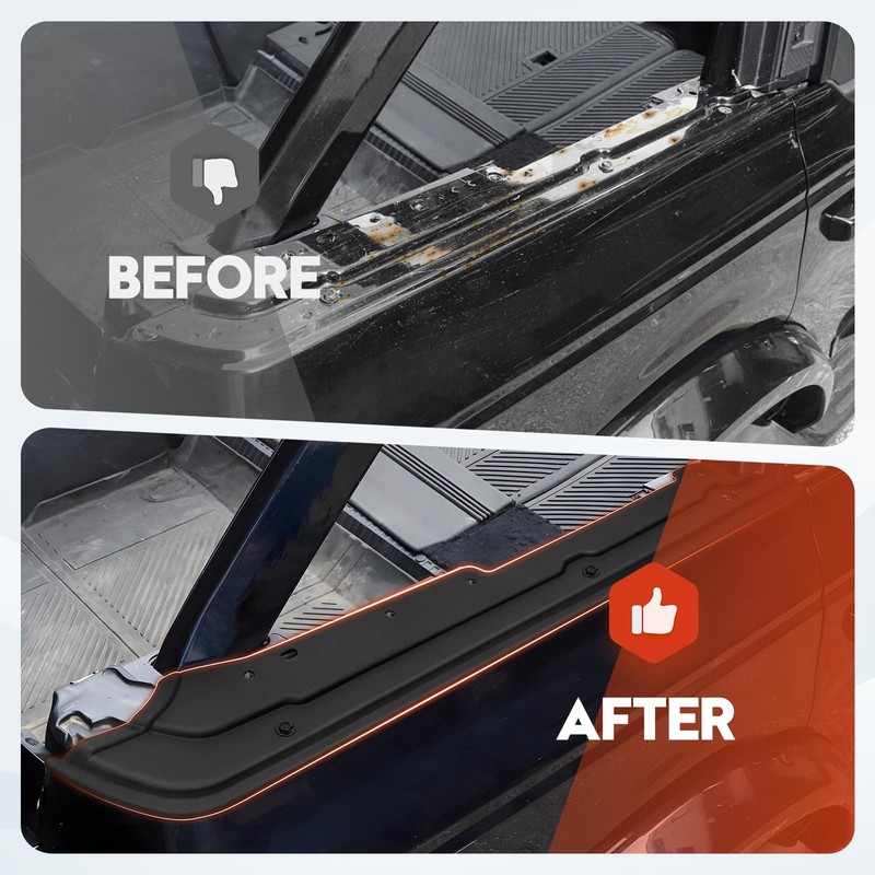 Cargo Shelf Side Covers, Compatible with Ford Bronco 4-Door Soft