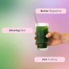 2pcs Polvo Ami Fitness Glow Green Colágeno Probióticos Jugo