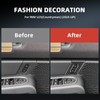 FXETRNL Real Carbon Fiber Door Lock Button Box Sticker, Decor
