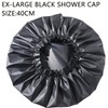 FIWOODELF Jumbo Shower Caps 2 Packs Waterproof & Adjustable &