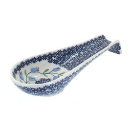 Blue Rose Polish Pottery Tulip Large Spoon Rest