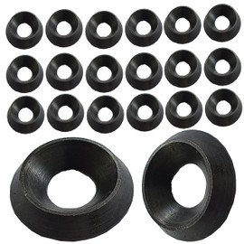 Solid Black Countersunk Finishing Washers Stainless Steel Cup (20, M3)