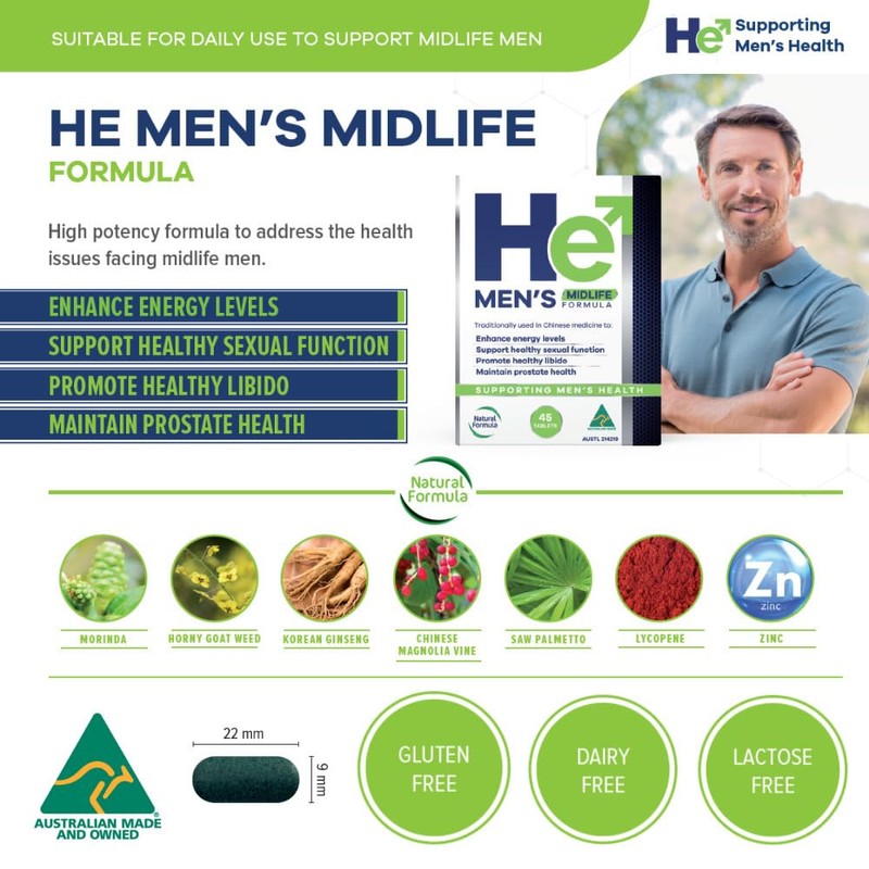 He Men's Midlife Formula - 45 Tablets