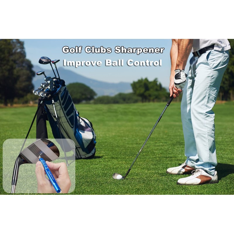 MAZEL Golf Club Groove Sharpener Tool for Golf Iron,Wedge,Driver -
