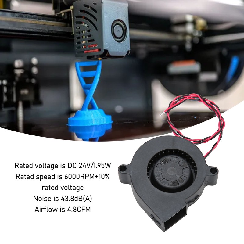 DC 24V Brushless Blower Cooling Fan 50x50x15mm Replacement for Ender
